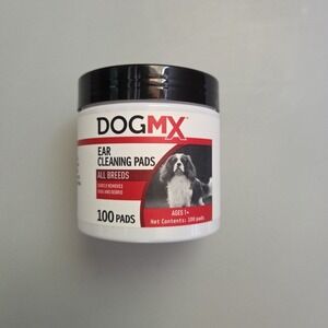 Dog MX Ear Cleaning Pads, All Breeds, Removes Wax & Debris, 100 Pads